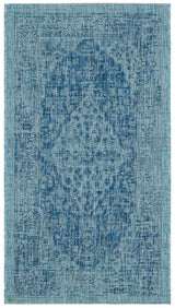Safavieh Courtyard 2'-0" x 3'-7" Rug in Navy / Aqua