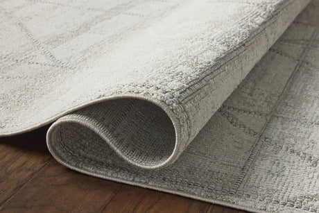 Loloi Roxie ROX-01 Contemporary Power Loomed Ivory, Graphite Rug - pile height