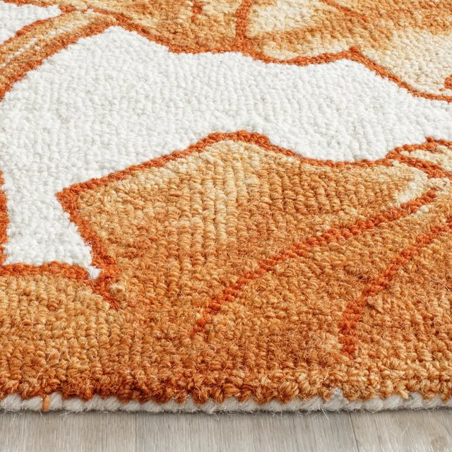 Safavieh Dip Dye 2'-3" x 6'-0" Rug in Ivory / Orange