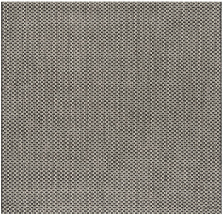 Safavieh Courtyard 6'-7" x 6'-7" Rug in Black / Light Grey