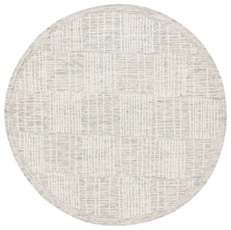 Safavieh Abstract 6'-0" x 6'-0" Rug in Grey / Ivory