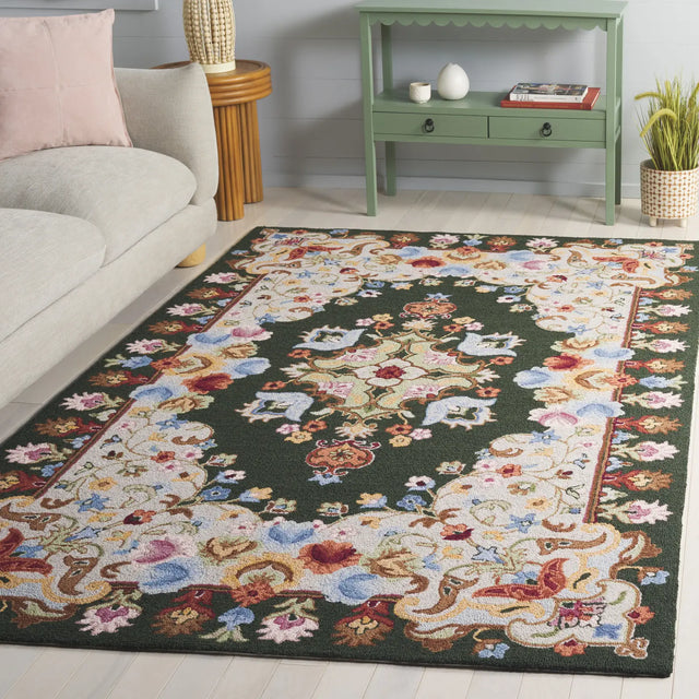Safavieh Chelsea 4'-0" x 6'-0" Rug in Green / Grey