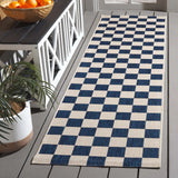 Safavieh Courtyard 2'-3" x 6'-7" Rug in Navy / Beige