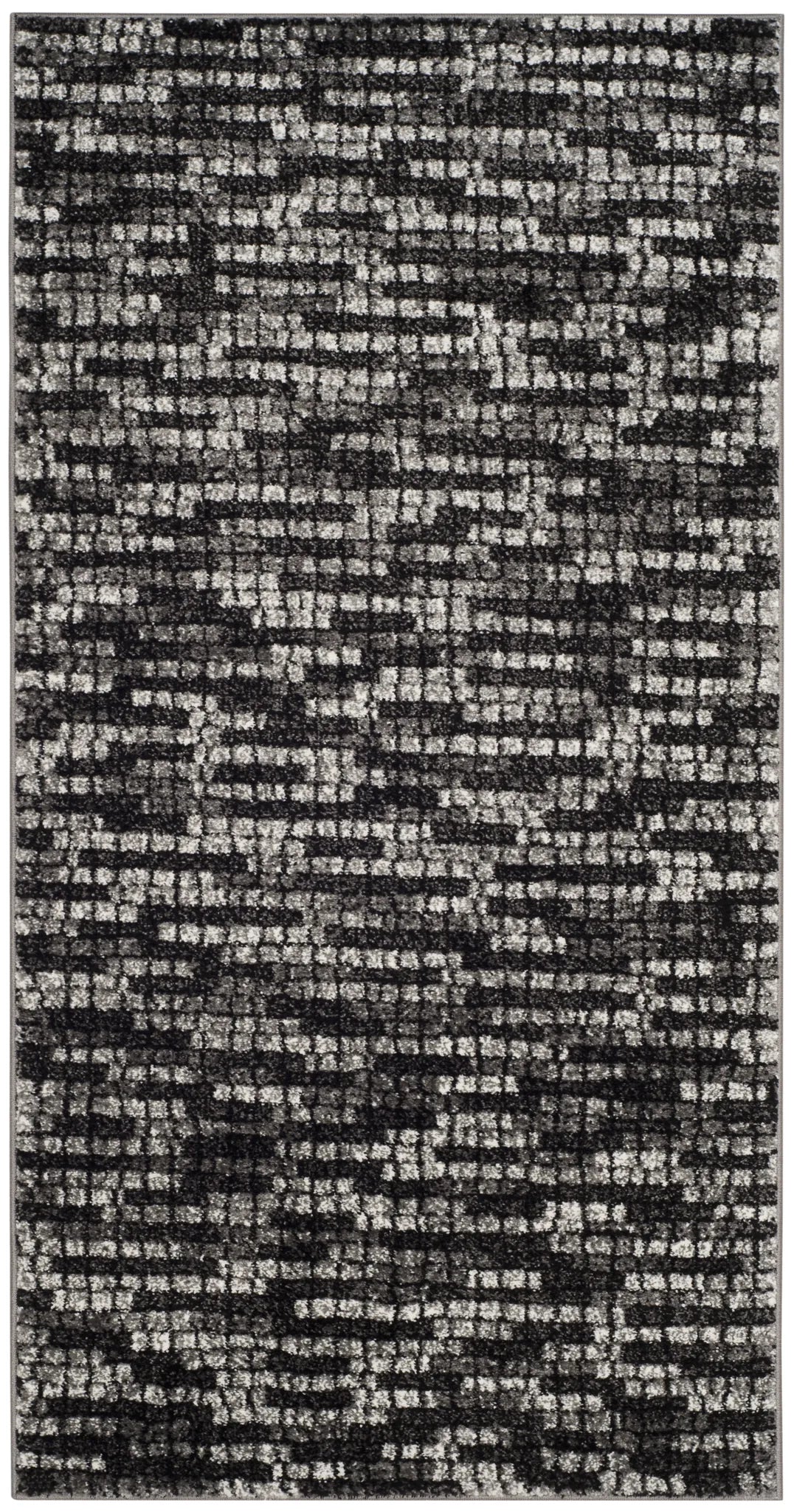 Safavieh Porcello 2'-7" x 5'-0" Rug in Light Grey / Charcoal