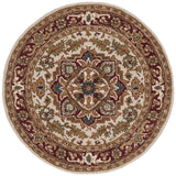 Safavieh Classic 3'-6" x 3'-6" Rug in Light Gold / Red