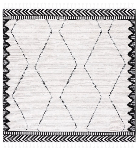 Safavieh Marrakesh 6'-7" x 6'-7" Rug in Ivory / Anthracite