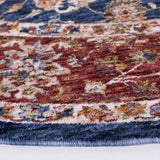 Safavieh Heirloom 700 6'-7" x 6'-7" Rug in Navy / Rust