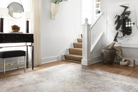 Loloi Sienne Sie-01 Ivory / Pebble Rugs - room scene 1 horizontal