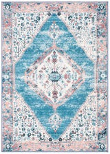 Safavieh Journey 4'-4" x 6'-0" Rug in Ivory / Blue