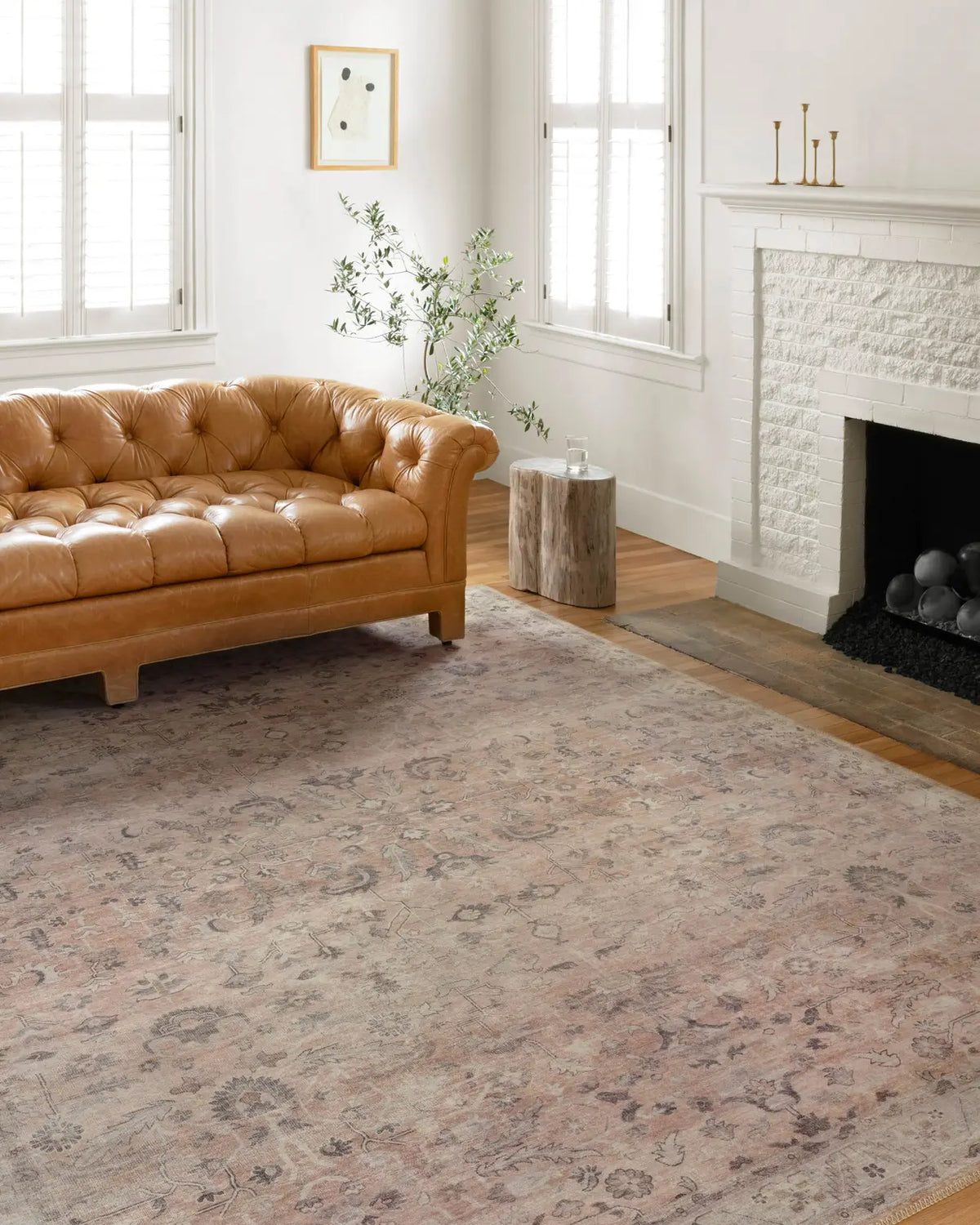 Loloi Hathaway Hth-06 Blush/Multi Rugs - room scene 1