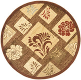 Safavieh Lyndhurst 5'-3" x 5'-3" Rug in Brown / Multi