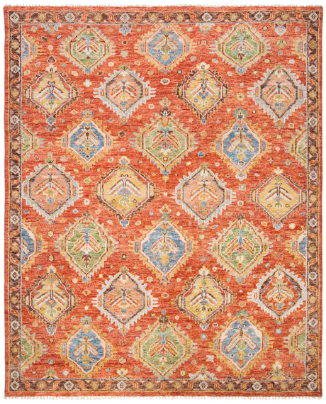 Safavieh Samarkand 10'-0" x 14'-0" Rug in Rust / Brown