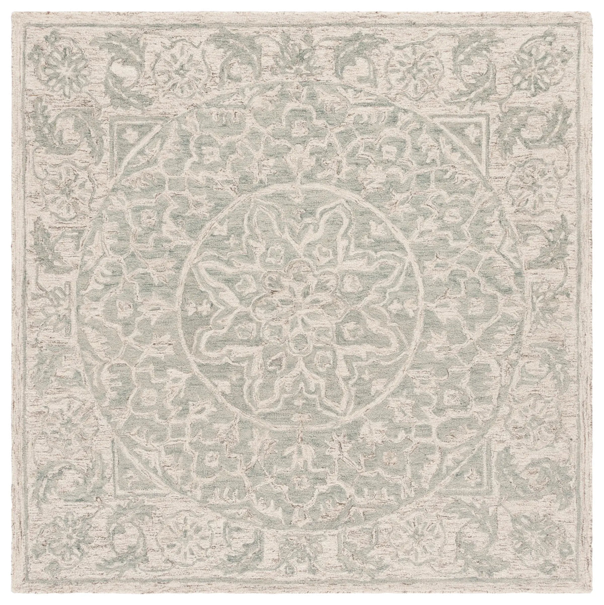 Safavieh Micro-Loop 6'-0" x 6'-0" Rug in Light Blue / Beige