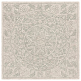 Safavieh Micro-Loop 6'-0" x 6'-0" Rug in Light Blue / Beige