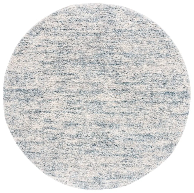 Safavieh Berber Shag 7'-0" x 7'-0" Rug in Ivory / Light Aqua
