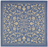 Safavieh Courtyard 6'-7" x 6'-7" Rug in Blue / Natural