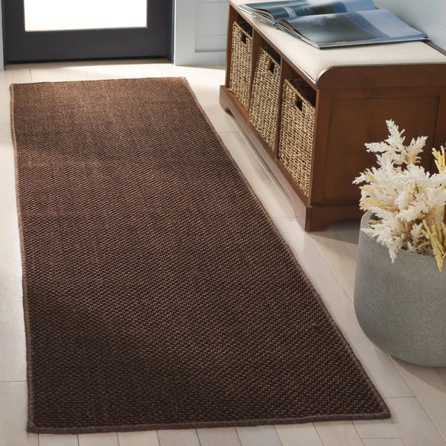 Safavieh Natural Fiber 2'-6" x 6'-0" Rug in Brown / Brown