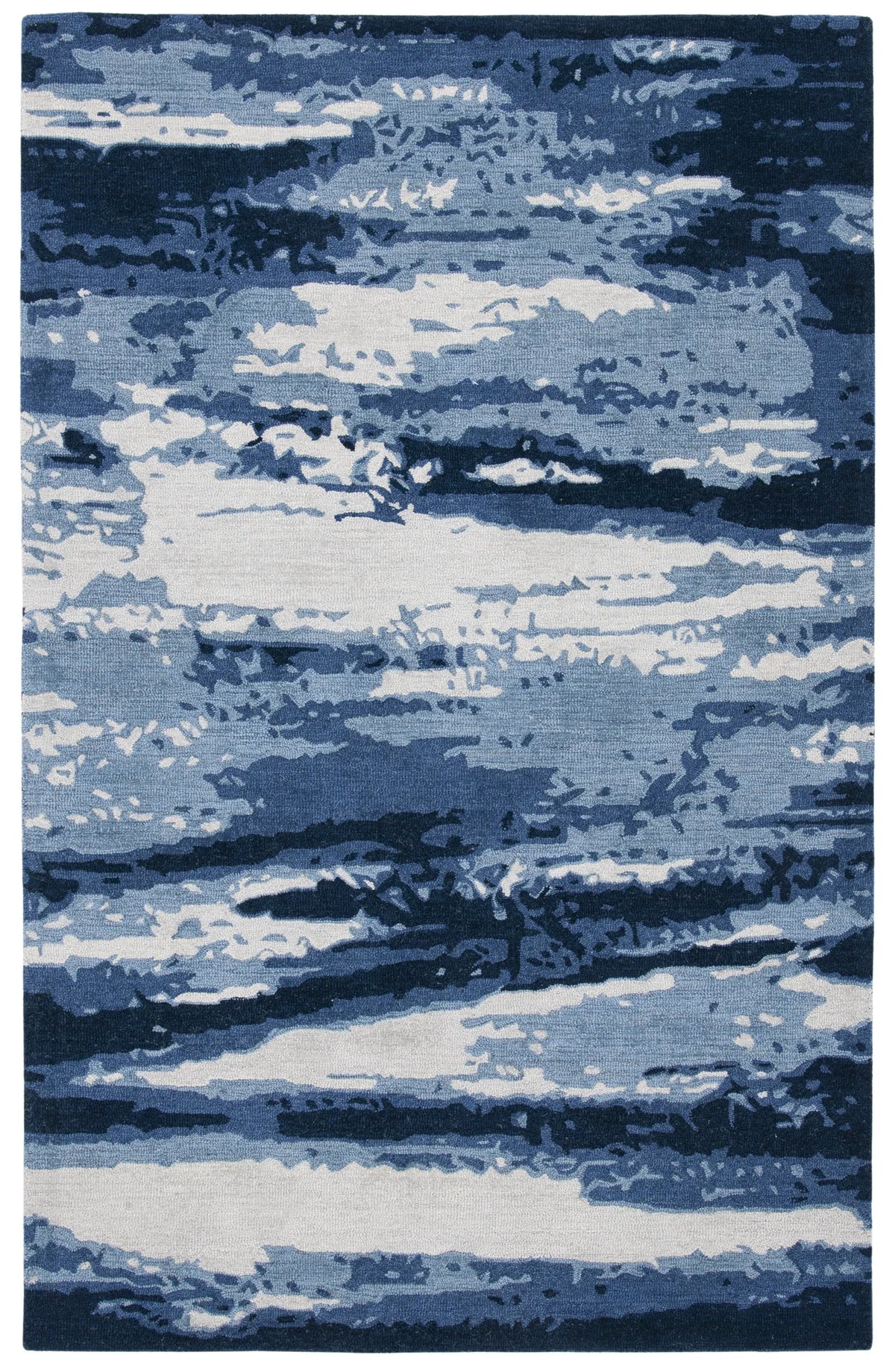 Safavieh Metro 4'-0" x 6'-0" Rug in Blue / Ivory