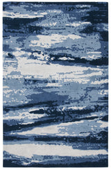 Safavieh Metro 4'-0" x 6'-0" Rug in Blue / Ivory