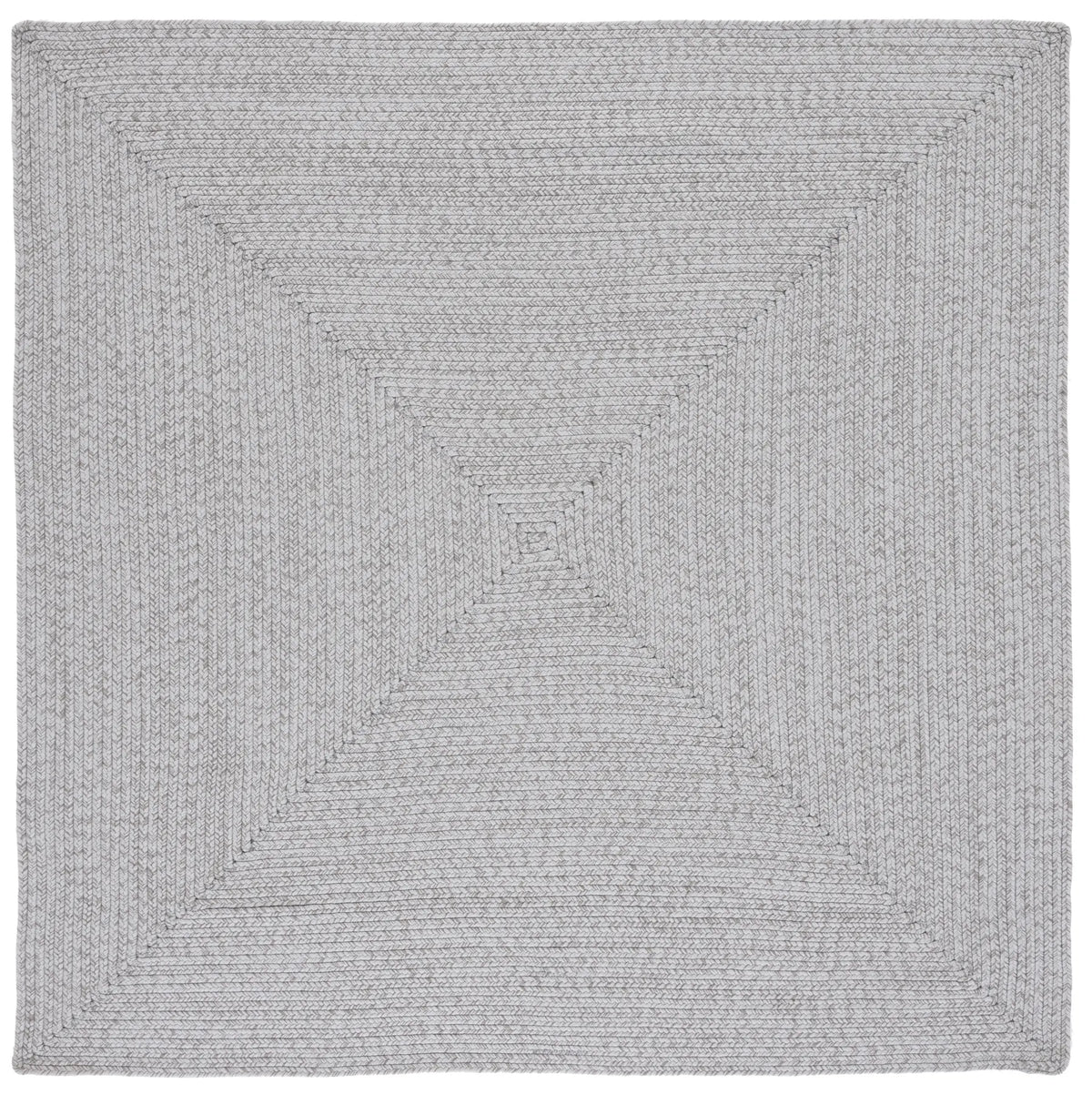 Safavieh Braided 5'-0" x 5'-0" Rug in Silver / Grey