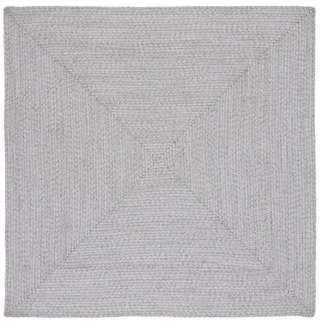 Safavieh Braided 5'-0" x 5'-0" Rug in Silver / Grey