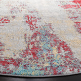 Safavieh Jasper 100 6'-7" x 6'-7" Rug in Red / Ivory