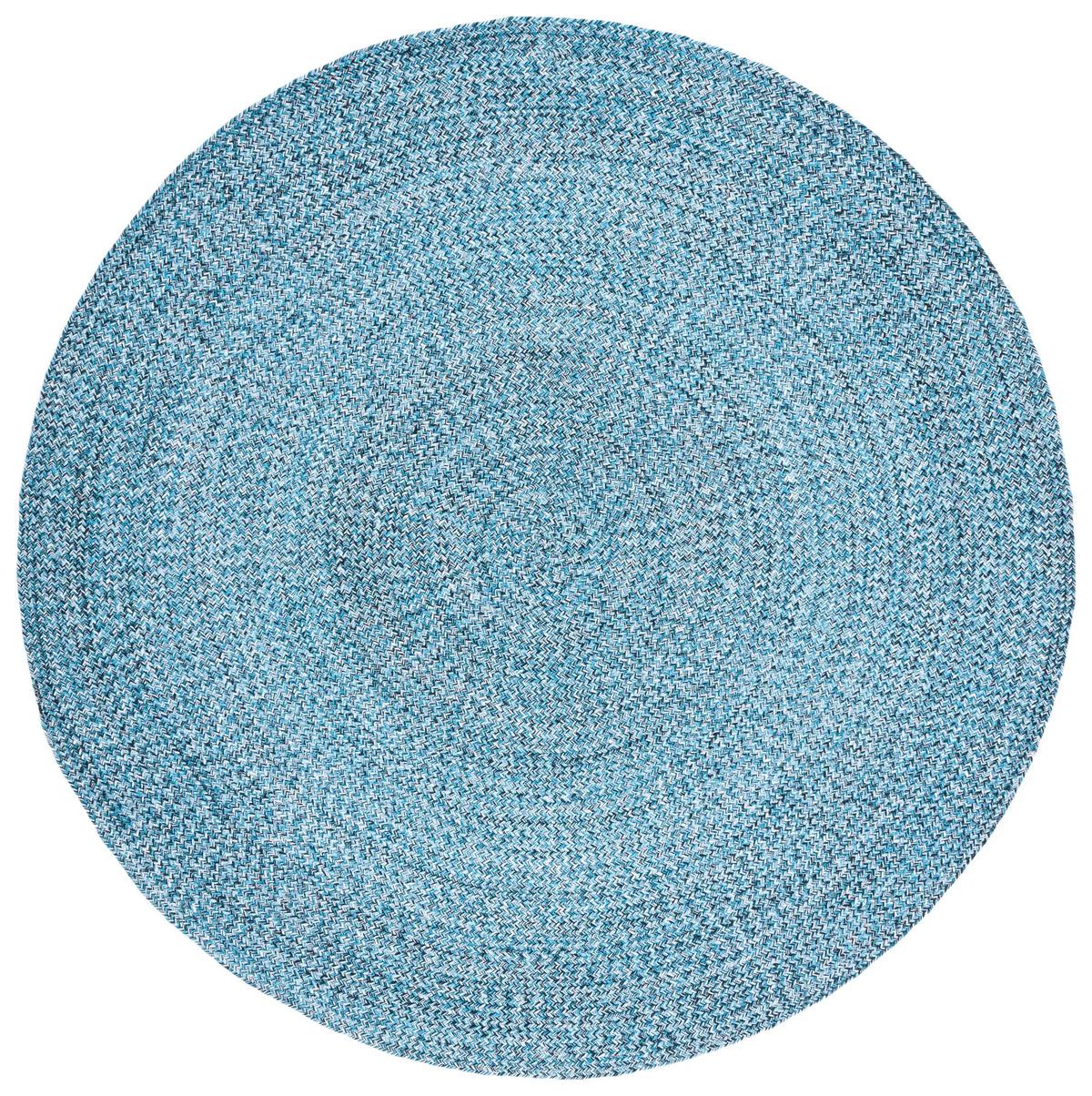 Safavieh Braided 5'-0" x 5'-0" Rug in Blue / Black