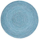 Safavieh Braided 5'-0" x 5'-0" Rug in Blue / Black