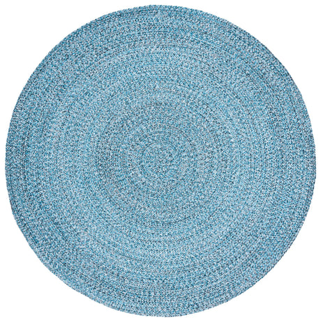 Safavieh Braided 5'-0" x 5'-0" Rug in Blue / Black