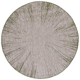 Safavieh Courtyard 6'-7" x 6'-7" Rug in Beige / Dark Green