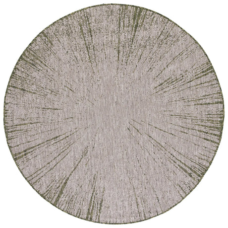 Safavieh Courtyard 6'-7" x 6'-7" Rug in Beige / Dark Green