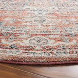 Safavieh Vintage Tabriz 6'-7" x 6'-7" Rug in Rust / Blue