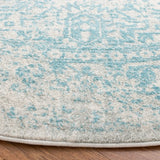 Safavieh Evoke 5'-3" x 5'-3" Rug in Ivory / Aqua