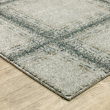 Oriental Weavers Alton 092E9 Beige/ Blue Rug - corner detail