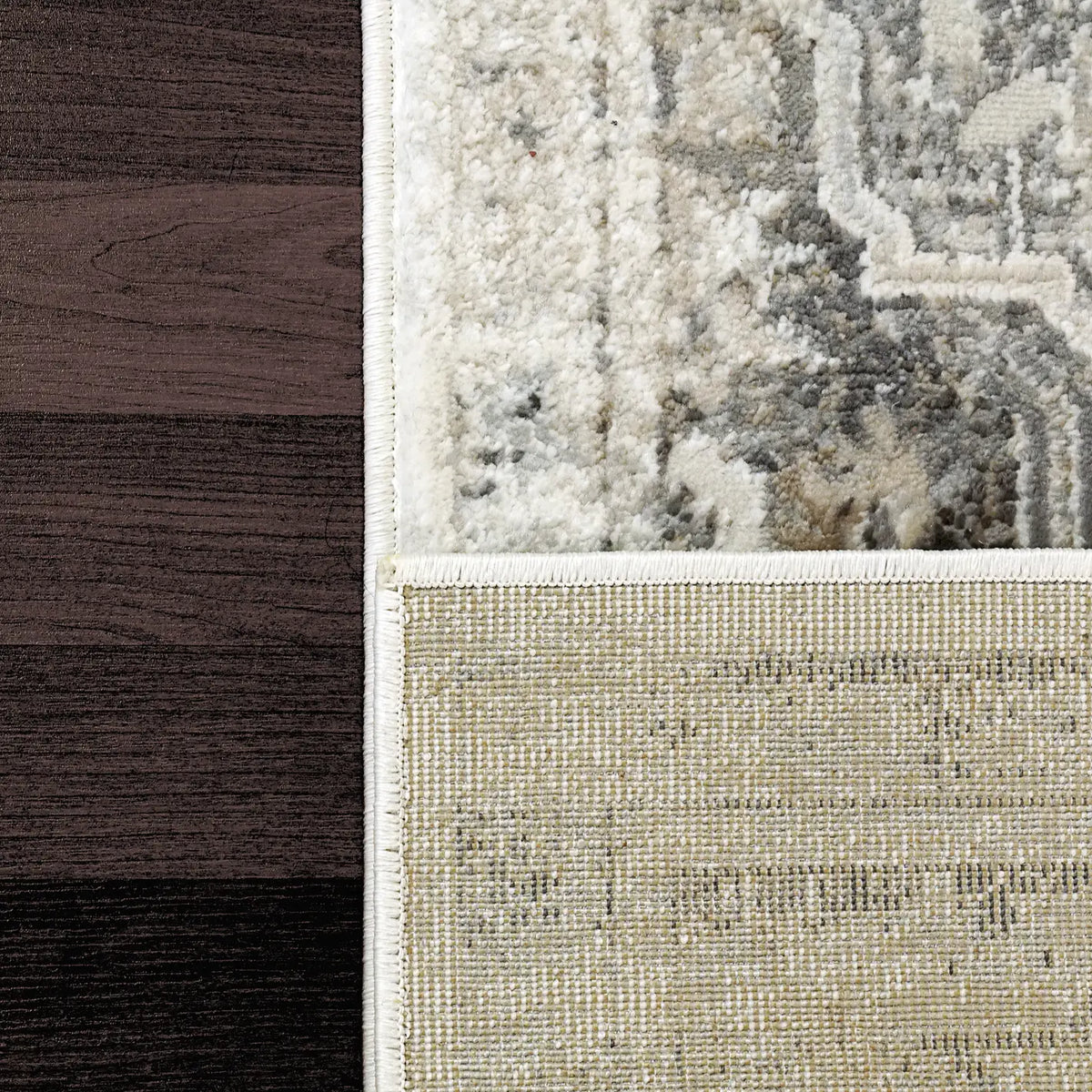 Dynamic Rugs Zen 8345 Grey Rugs - Corner