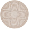 Safavieh Braided 3'-0" x 3'-0" Rug in Beige