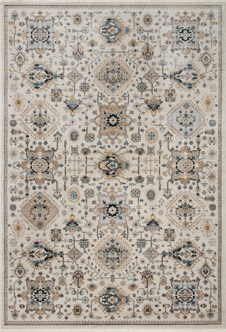 Loloi Leigh Lei-02 Ivory/Taupe Rugs - main flat