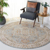 Safavieh Hamilton 6'-7" x 6'-7" Rug in Blue / Grey