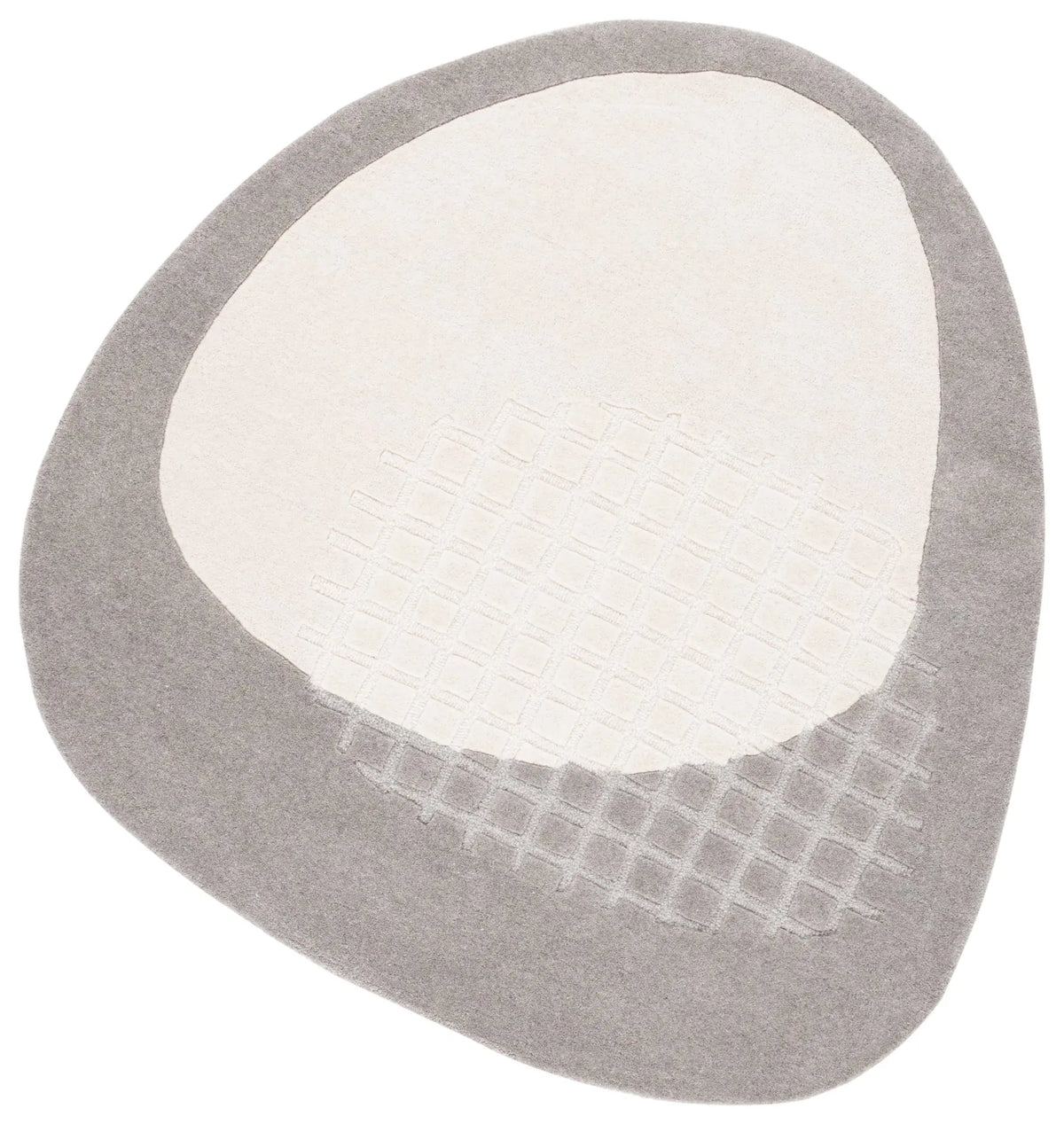 Safavieh Novelty 5'-0" x 5'-0" Rug in Grey / Ivory