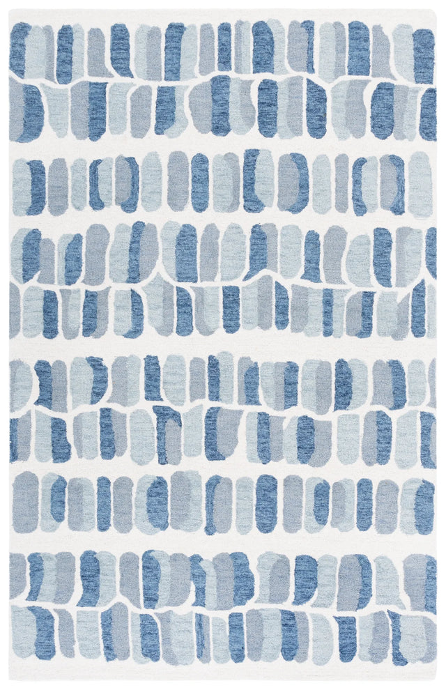 Safavieh Metro 4'-0" x 6'-0" Rug in Blue / Ivory