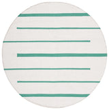 Safavieh Montauk 6'-0" x 6'-0" Rug in Ivory / Dark Green