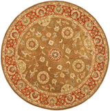 Safavieh Heritage 6'-0" x 6'-0" Rug in Beige / Rust