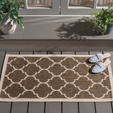 Safavieh Courtyard 2'-0" x 3'-7" Rug in Brown / Bone