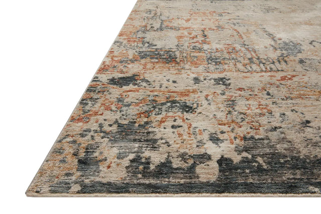 Loloi Axel Axe-05 Stone/Multi Rugs - rug corner