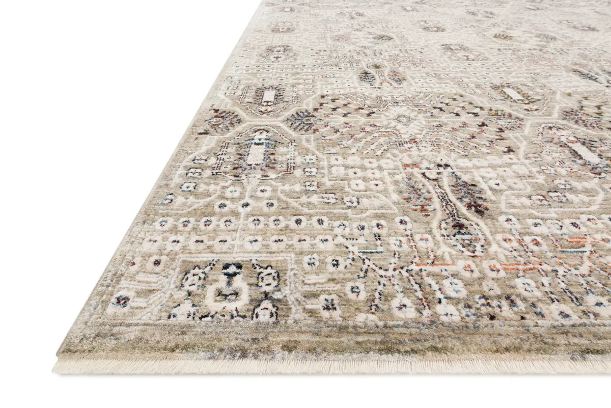 Loloi Theia The-06 Granite/Ivory Rug - rug corner