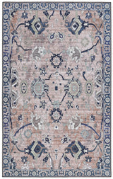Safavieh Tucson 4'-0" x 6'-0" Rug in Light Blue / Navy