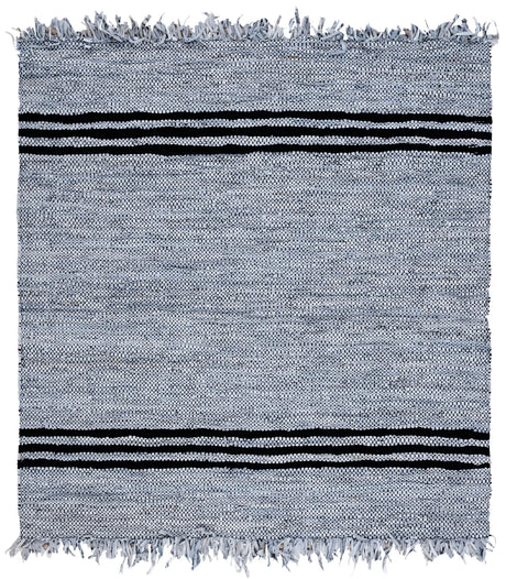 Safavieh Vintage Leather 6'-0" x 6'-0" Rug in Ivory / Black