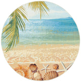 Safavieh Barbados 500 5'-3" x 5'-3" Rug in Gold / Blue