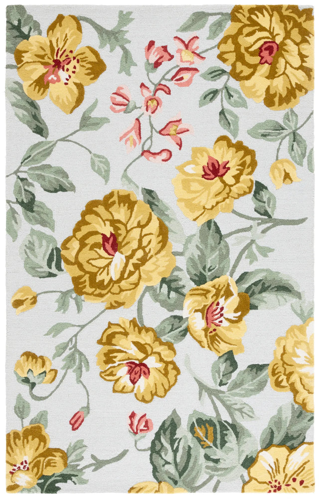 Safavieh Jardin 4'-0" x 6'-0" Rug in Gold / Sage