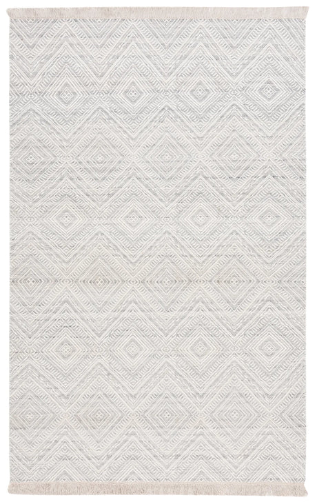 Safavieh Kilim 4'-0" x 6'-0" Rug in Light Grey / Ivory